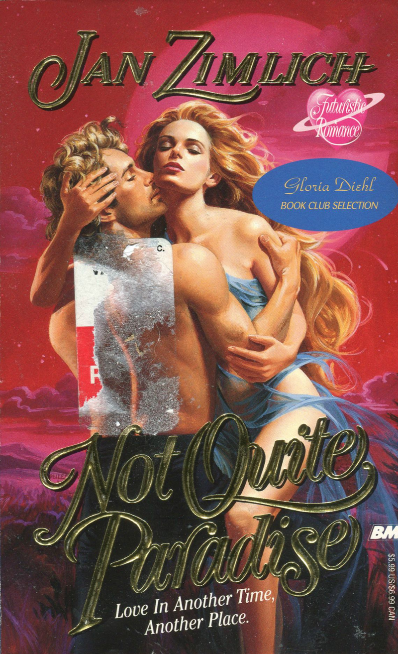 Illustration for article titled These Early-'90s 'Futuristic' Romance Covers Are Stunning and WondrousÂ